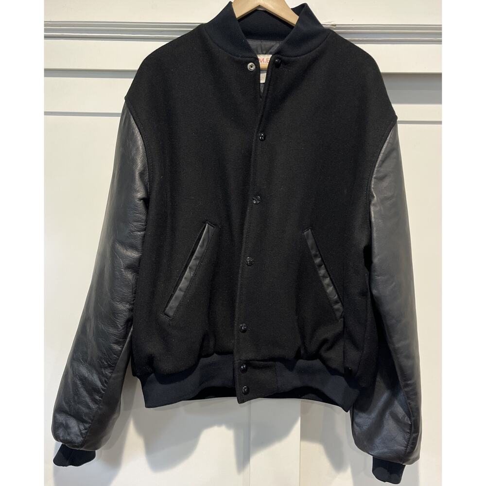 Vintage Sportwear XL Mens Quilted Wool Leather Varsity Letterman Jacket USA